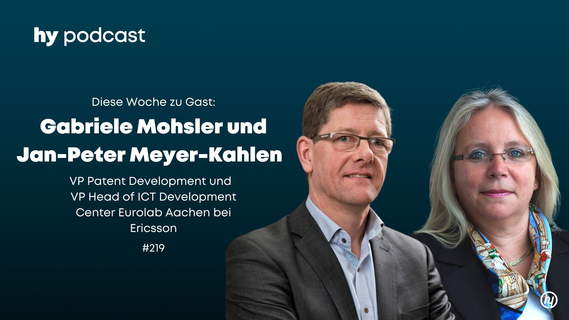 Ericsson's hy podcast episode with Gabriele Mohsler and Jan-Peter Meyer-Kahlen on 5G